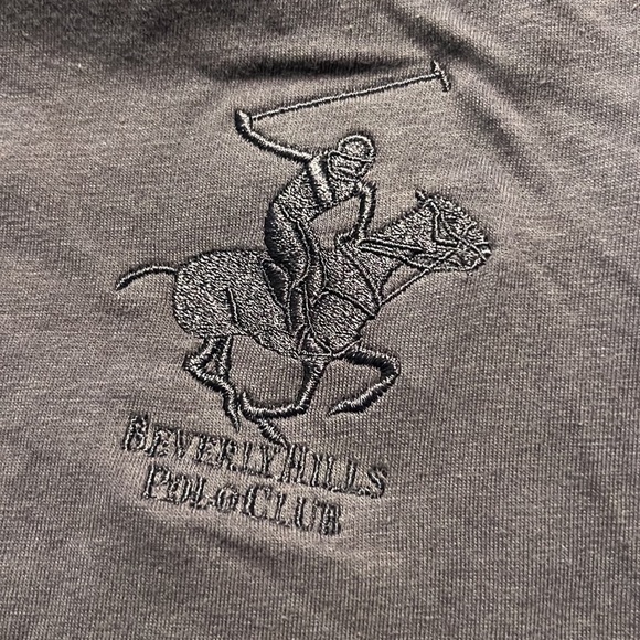 Beverly Hills Navy Blue Polo Club Tees (Sz L) - Picture 5 of 7